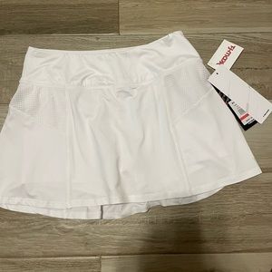 White tennis skirt